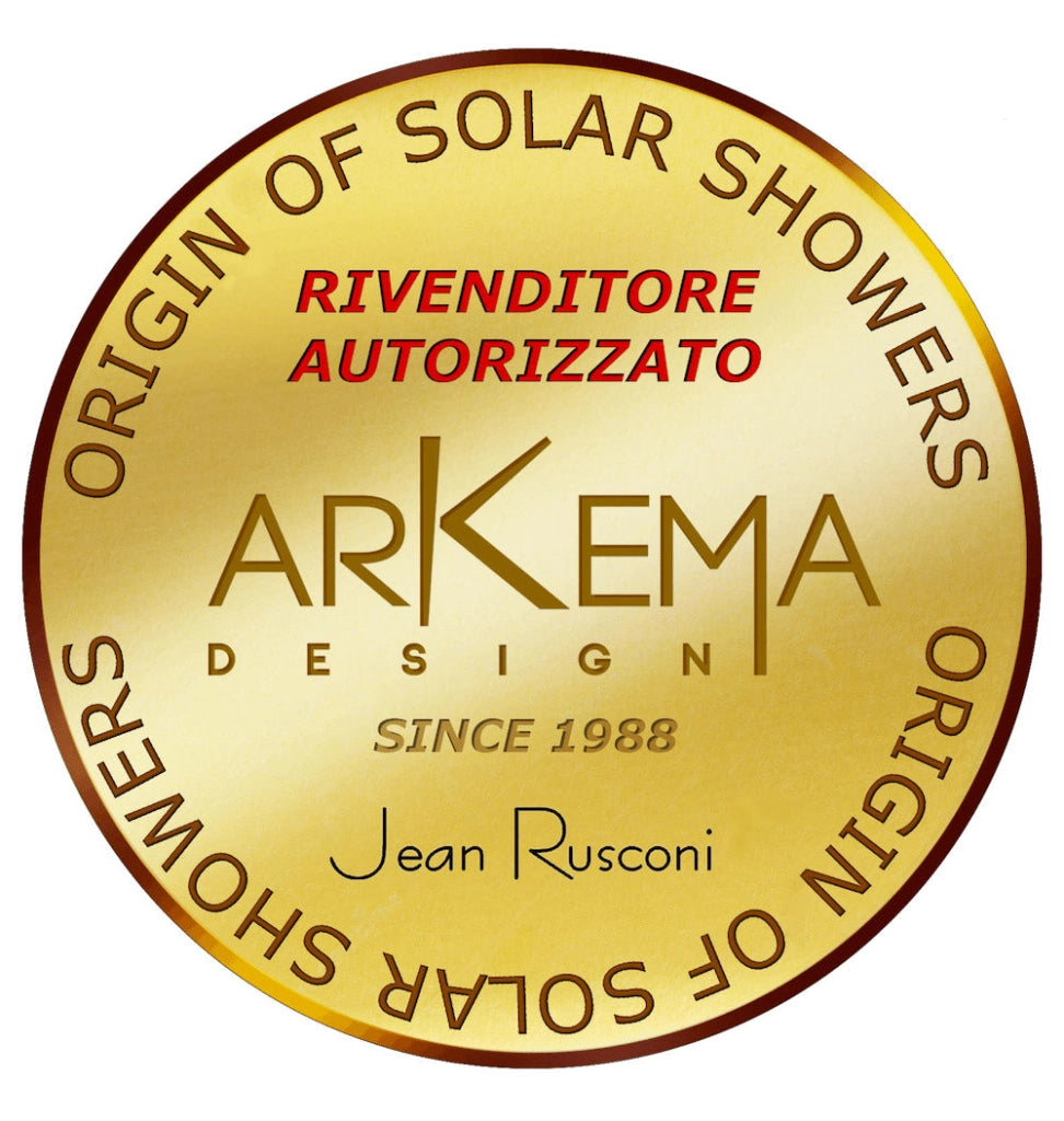 Doccia Solare da Esterno Giardino 20L Miscelatore Arkema Happy One Ruby