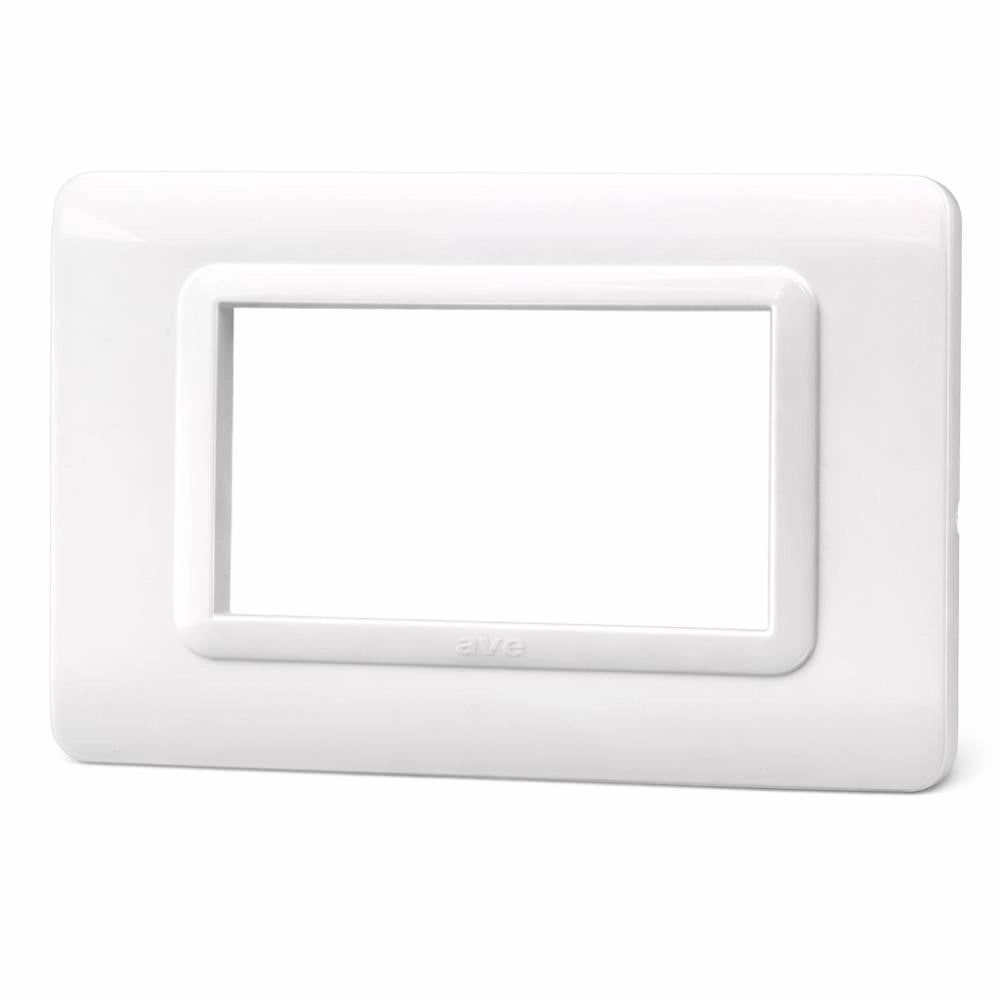 Placa ave s44 bianco in tecnopolimero design elegante *** numero posti 3 posti, confezione 1