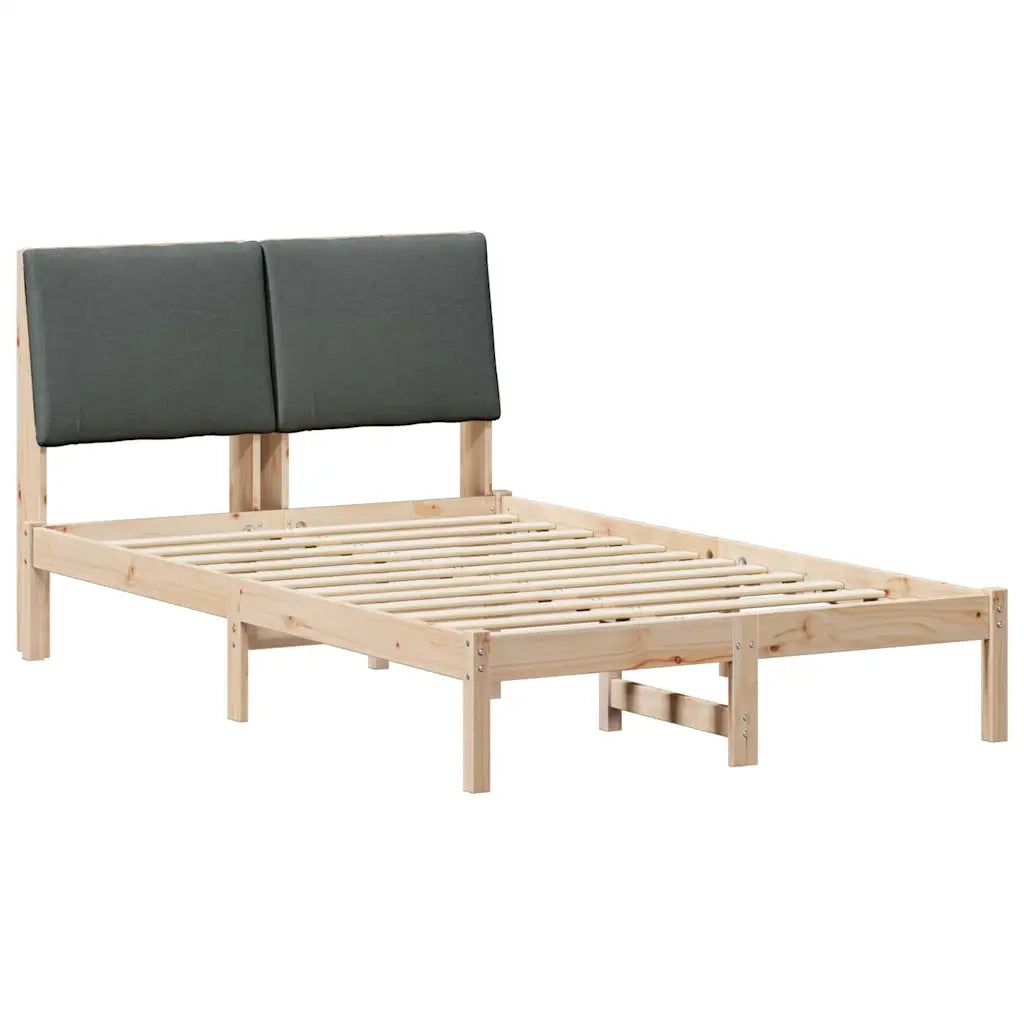 Struttura del Letto marrone e grigio scuro 120 x 200 cm