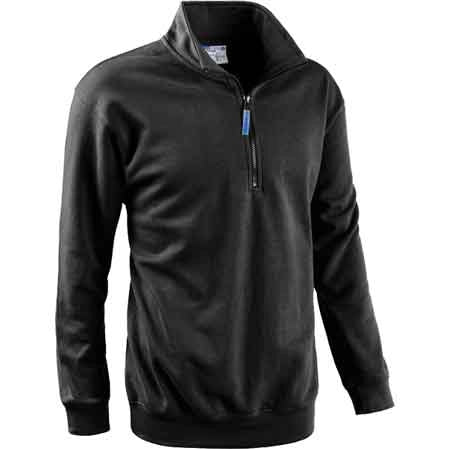 FELPA CON ZIP CORTA ANTRACITE Tg. L