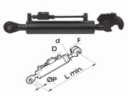 Braccio 3 punto idraulico Cermag per trattori JOHN DEERE lunghezza 545-740 mm - 50606