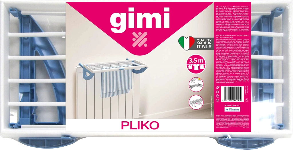 Stendibiancheria Pliko 3,5 m 55,5 CMX28,5X13H. Gimi