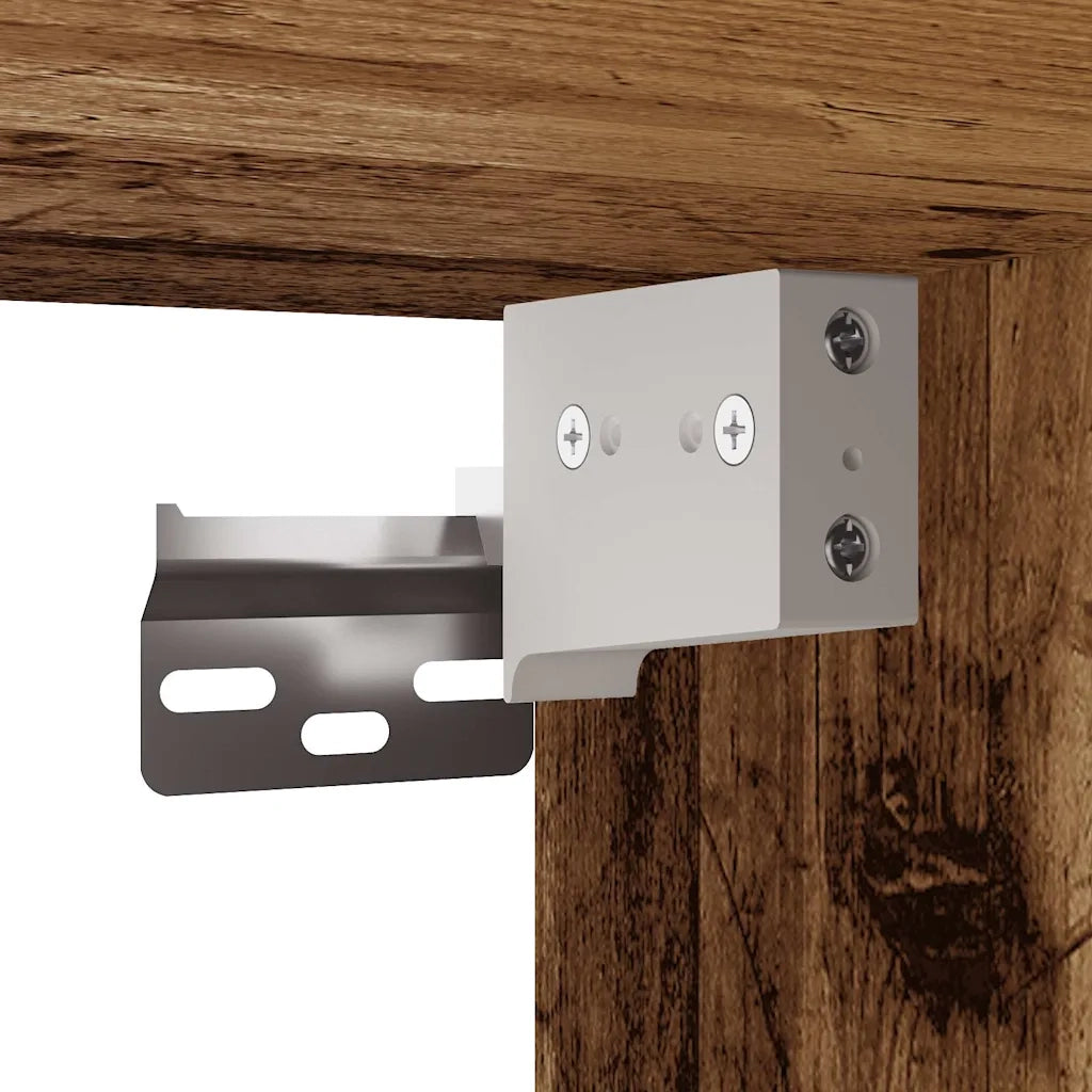 Scarpiere 2 pz-Set di 2 Scaffale per scarpe Legno Antico 52x30x50 cm