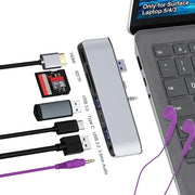 Stazione di Docking per Laptop Surface - Ethernet, HDMI, USB 3.0, Slot per schede SD - Accessori per Laptop Surface 5/4/3