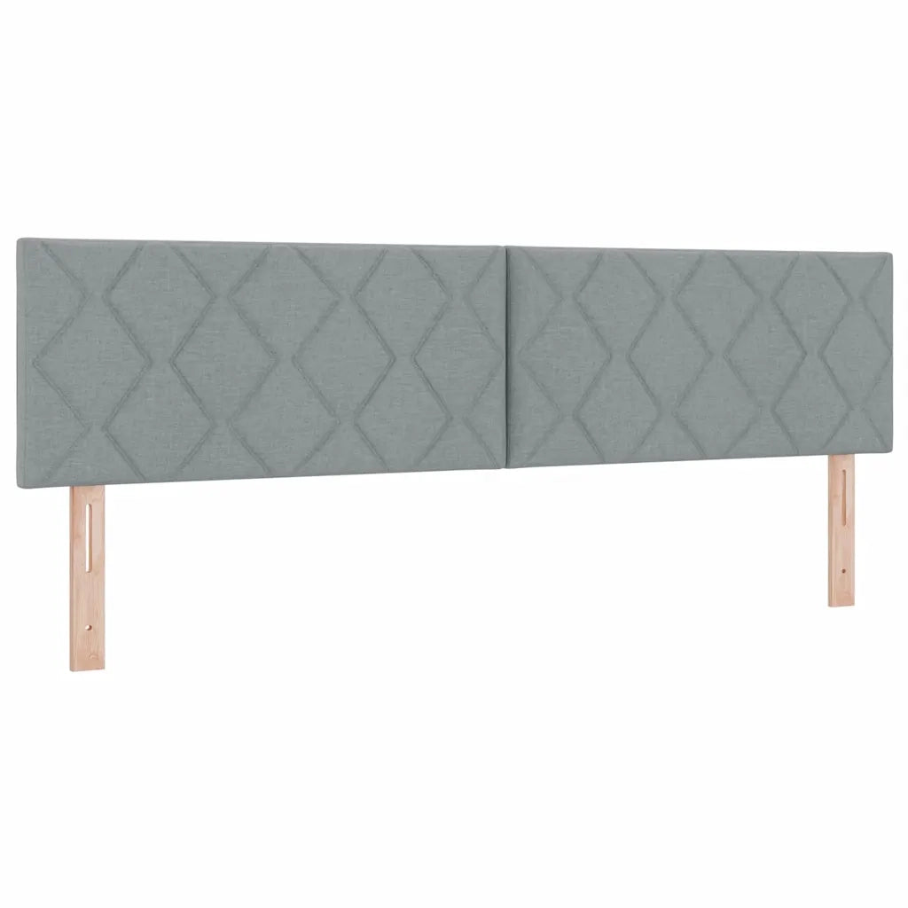 Letto a molle con materasso Grigio chiaro 180 x 200 cm Tessuto 3340290