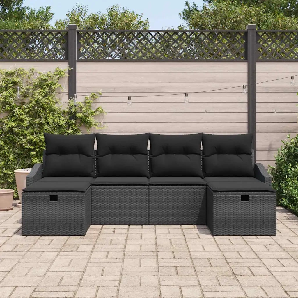 Set di divani con cuscino 6 pcs polyrattan 3360654