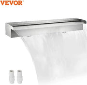 Fontana Acquatica con LED - Dimensioni 11 x 45 x 8 CM - Comprensivo del Comando a Distanza - Resistente a Cloro e Acqua Salata