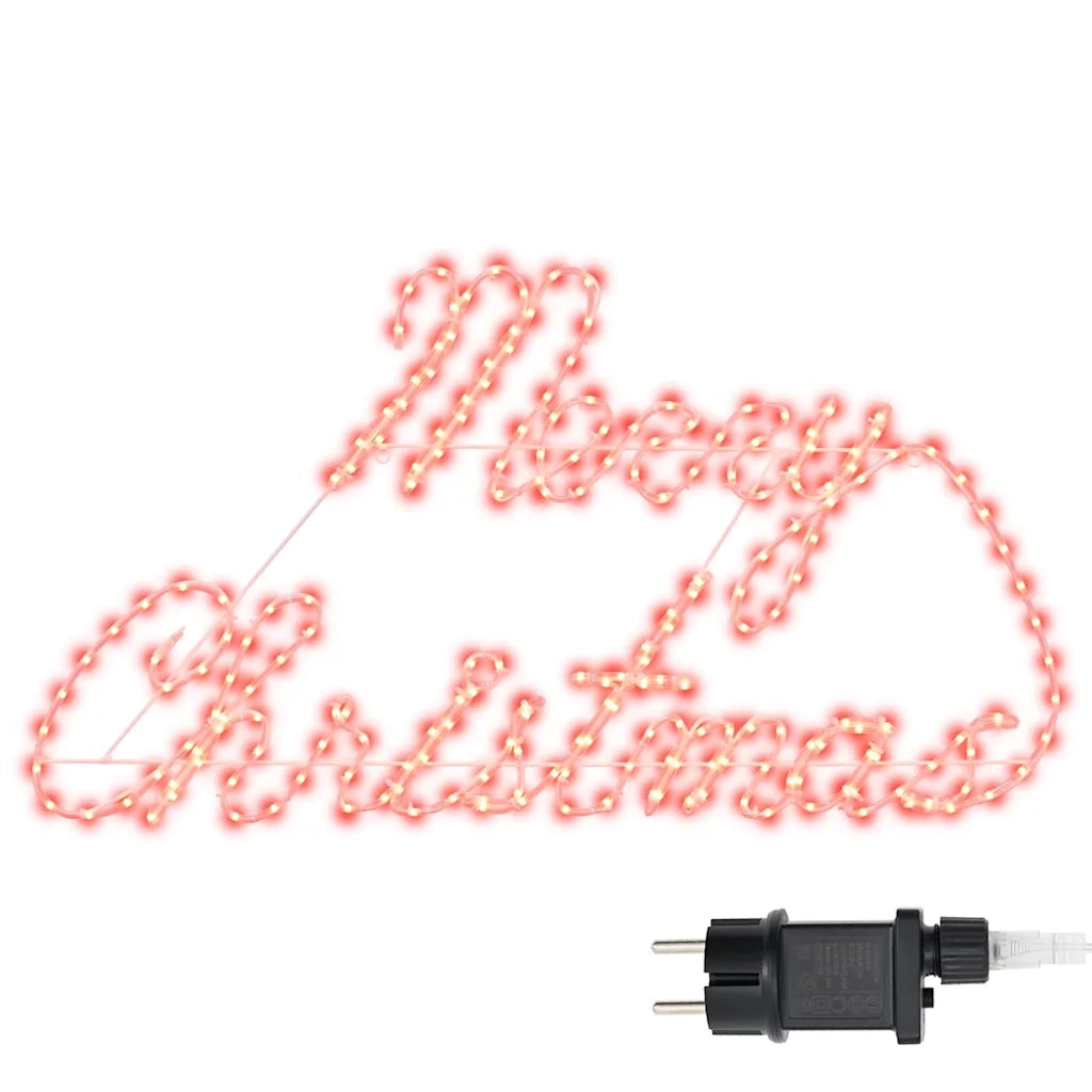 Insegna di Natale con 216 LED Rosso 99 x 55 x 13 cm Ferro CFW9751629