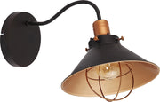 Nowodvorski Garret applique industriale nero rame E27 6442