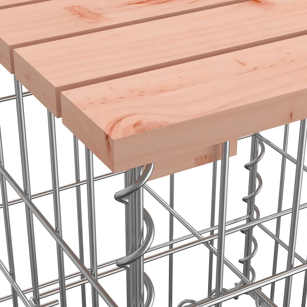 Panchina Giardino | Panca da Giardino Design Gabbione 183x41x60,5 cm Massello Douglas
