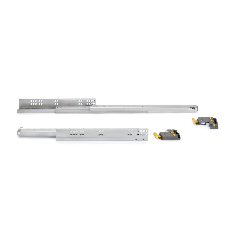 Cassetto esterno Vertex 40 kg con laterale in vetro 93 mm di altezza, 450 mm di profondità, Acciaio, Alluminio e Vetro