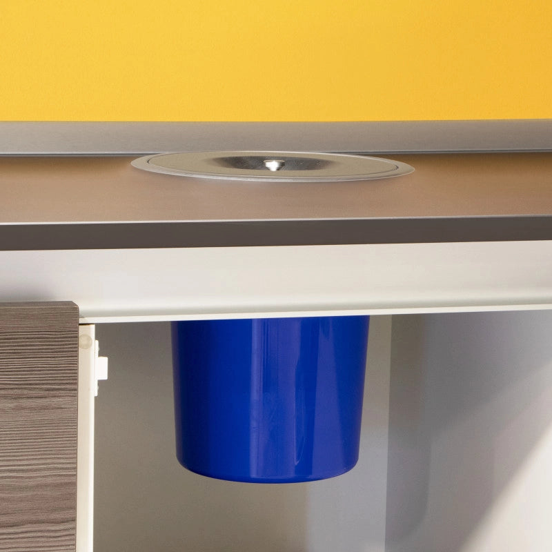 Kit di contenitori per la raccolta differenziata per cassetti da cucina Recycle Altezza Recycle 266 mm, 2x15 lt, 2x7 l..