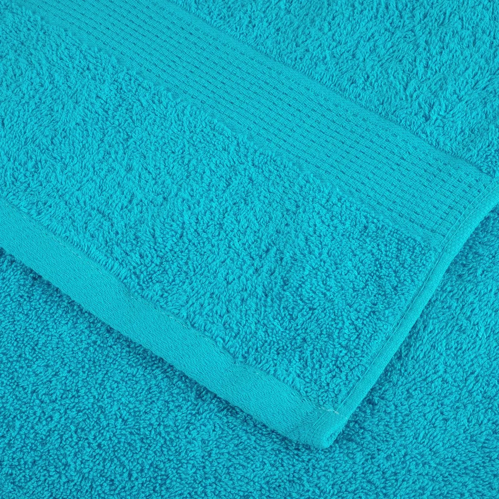 Asciugamani Premium SOLUND 4 pz Turchese 30x30 cm 600 g/m² 137444