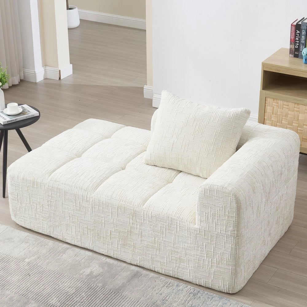 Divano modulare - Xylo - 3 posti L chenille senza montaggio beige