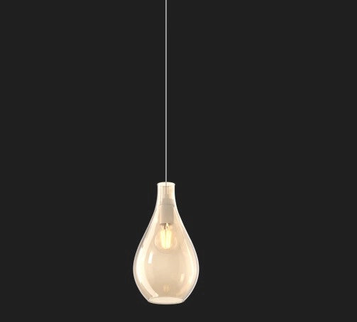 SOSP. BIANCO 5 LUCI RETTANGOLARE VETRI PICCOLI AMBRA 1193BI-S5 RP-AM