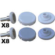 KIT SCORRIMENTO C/CUSCINETTI PER MIAMI 4 MM  Bianco     GIAVA