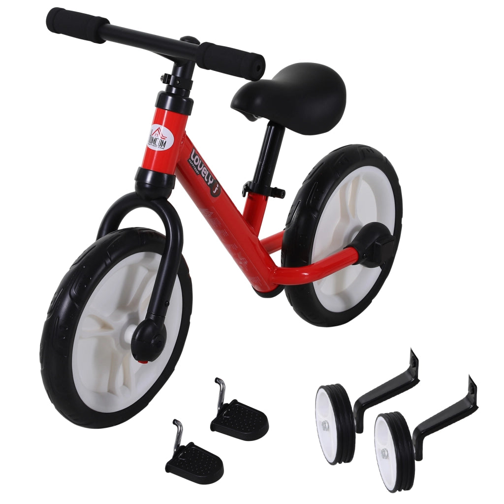 Bicicletta senza pedali 2 in 1 ¨C Xylo ¨C Ruote 12'' Acciaio Rosso