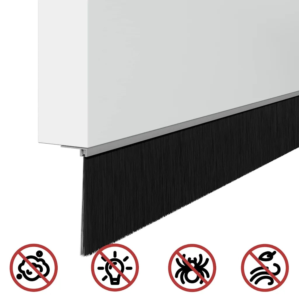 Spazzole per porte a vite 12 pz Argento 100 cm CFW4514285