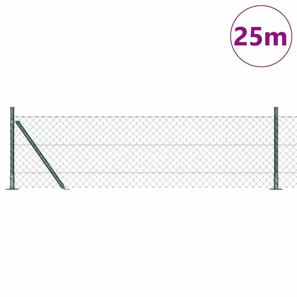 Palo della recinzione Verde 25 x 0,6 m (maglie 40 x 40 mm)