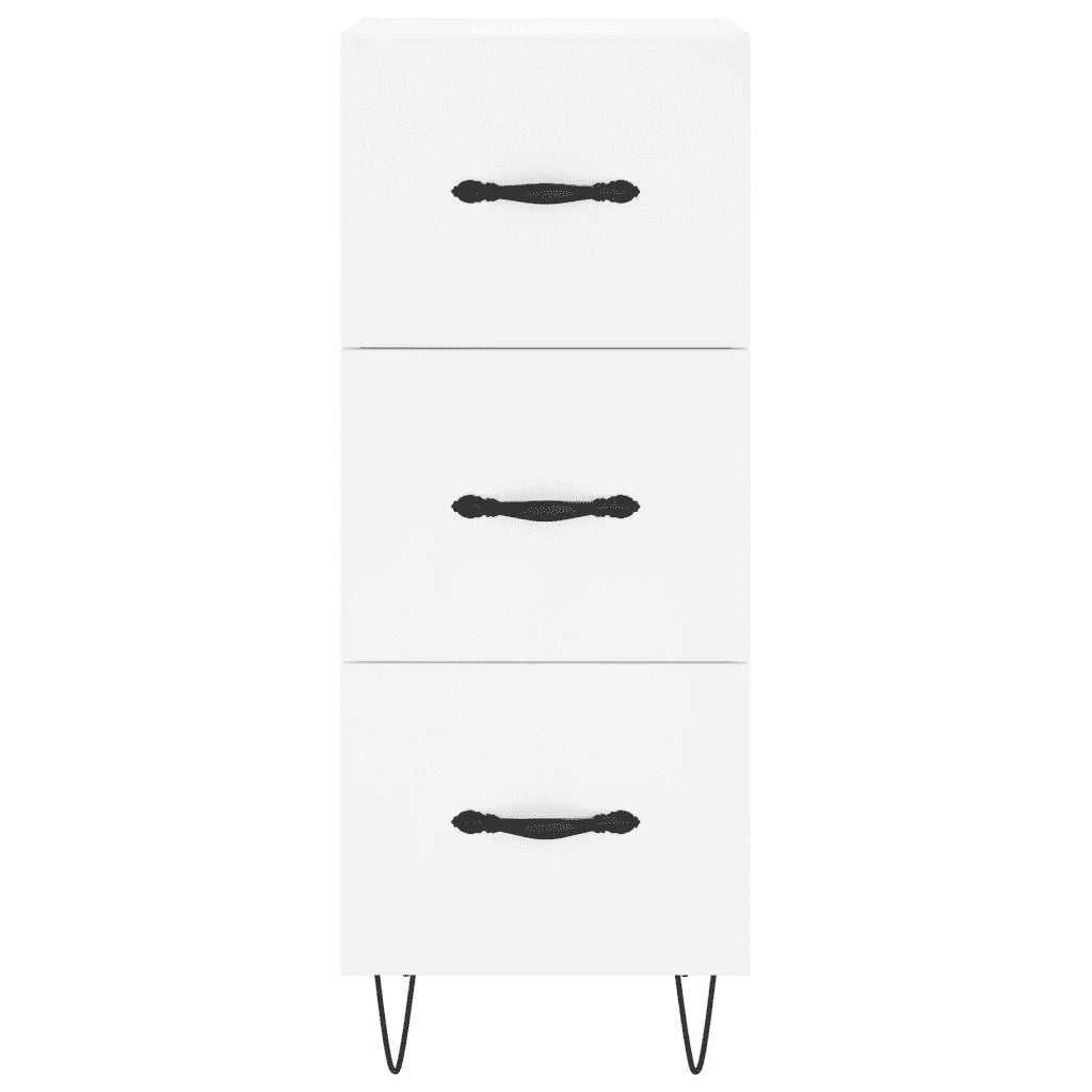 Credenza | Madia | Buffet da pranzo | Armadio da pranzo Bianca 34,5x34x90 cm in Legno Multistrato