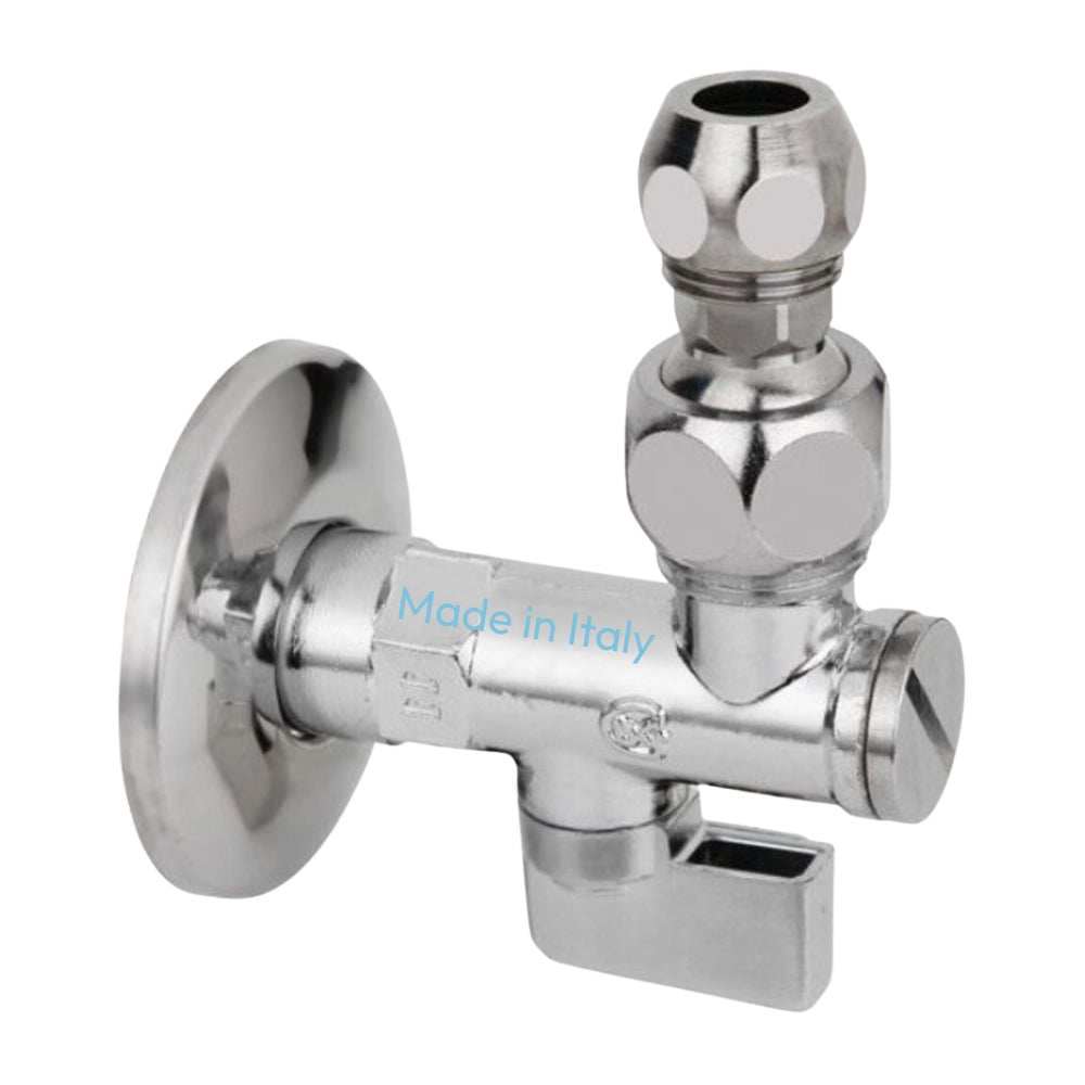 Rubinetto sottolavabo sfera filtro cromato completo con snodo made in italy