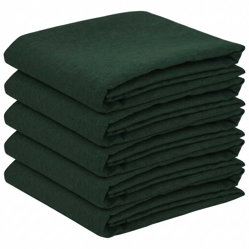 Tovaglia da Tavolo 5 pz Rettangolare Verde Scuro 140 x 140 cm 42040326