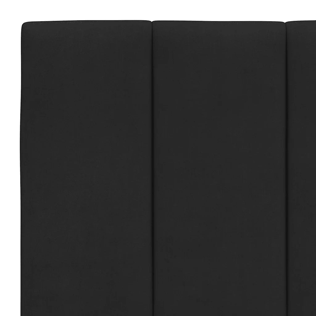 Cuscino Testiera-Cuscino per Testiera Hanko Nero 200 cm in Velluto