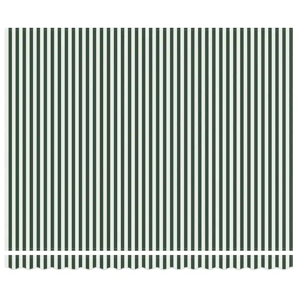 Telo di ricambio per tenda da sole Verde e Bianco 380 x 345 cm 42000659