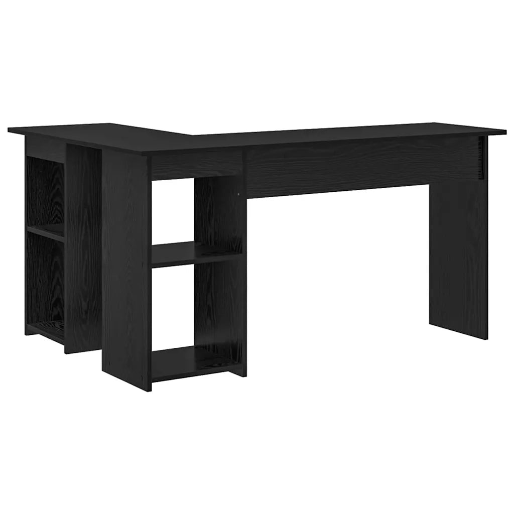 Scrivania | Tavolo da Ufficio Rovere Nero 142 x 102 x 73 cm Legno multistrato