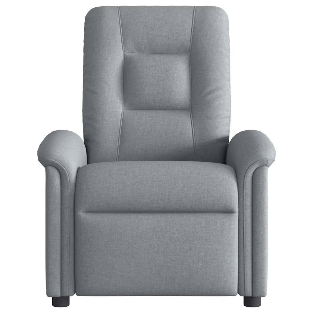 Poltrona Reclinabile in Tessuto Grigio Chiaro 4015616