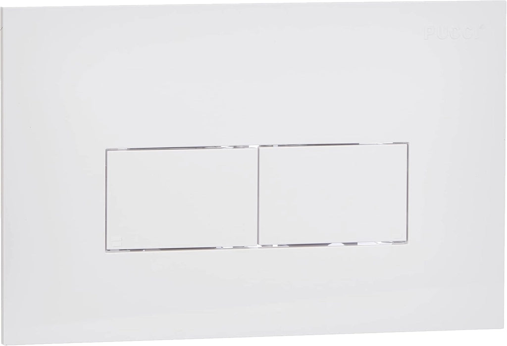 PLACCA PER CASSETTA INCASSO PUCCI ECO 2 PULSANTI LINEA MOD.2014- Bianca- PUCCI- pezzi 1