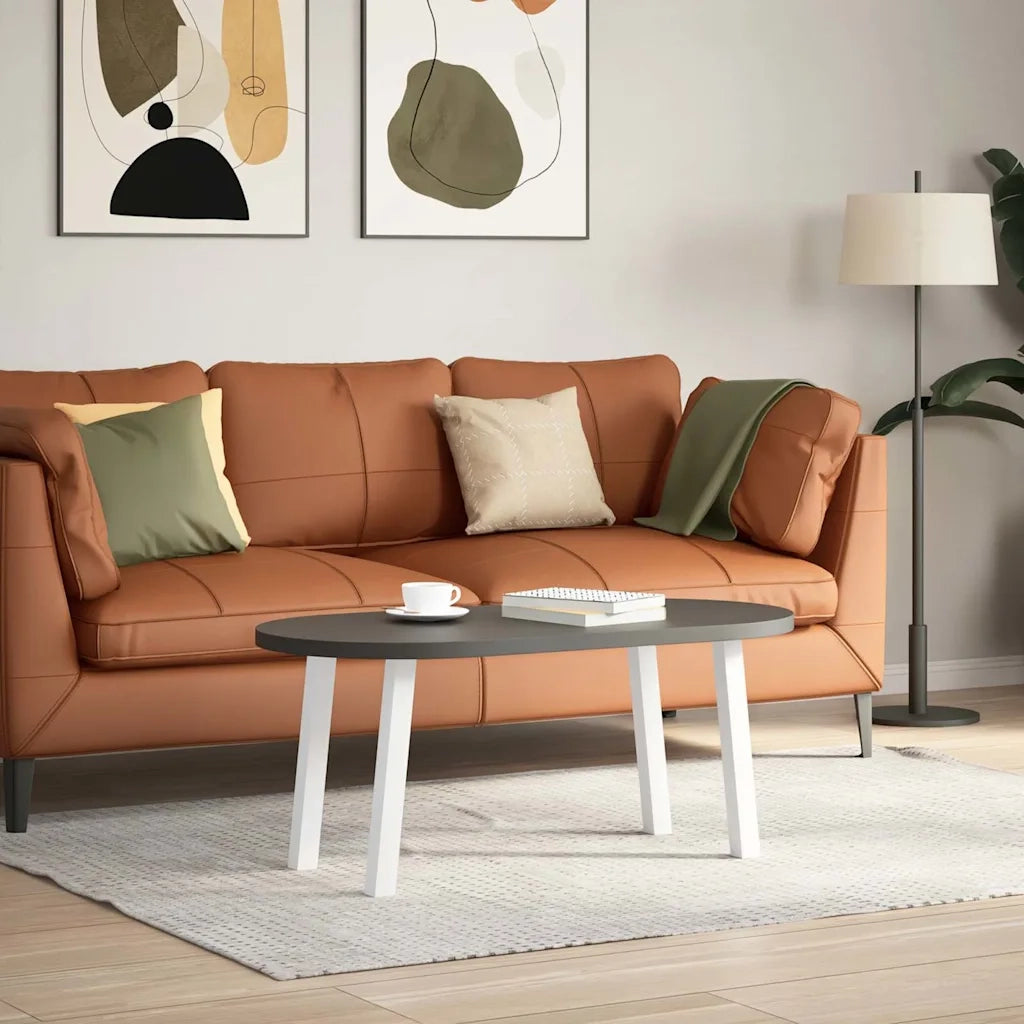Gambe per tavolino da caffè 4 pz Bianche 30 cm Acciaio 4012485