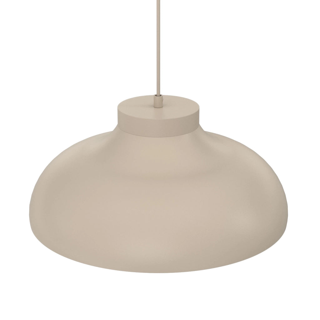 Lampada a sospensione Basca beige metallo 1xE27 Luminex