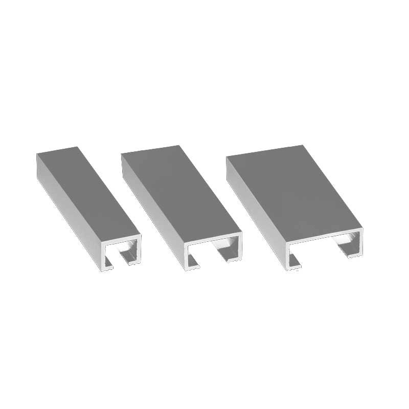 Listello testa piatta in alluminio 2,5 metri : Modello - 20X8MM SATINATO