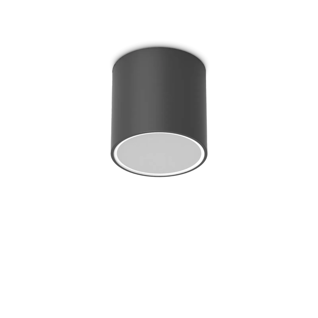 TECHO ROUND FARETTO DA SOFFITTO PER ESTERNO IP54 1 LUCE GU10 D.15CM NERO