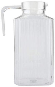 Fles da 1800ml - Transparente Bottiglia - Fles in Acrilico - Sostenibile - Manico - Adatto per Casa e Bar - Bottiglia per Bevande