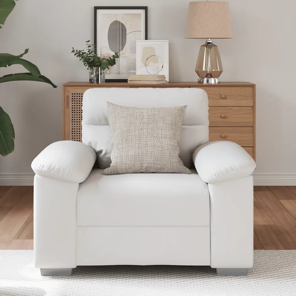 Poltrona Bianca 100x81x84 cm in Similpelle 4105332