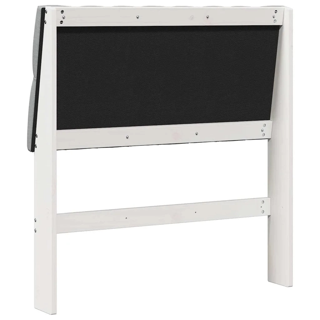Testiera | Testata imbottita Grigio chiaro 90 cm Pino massello