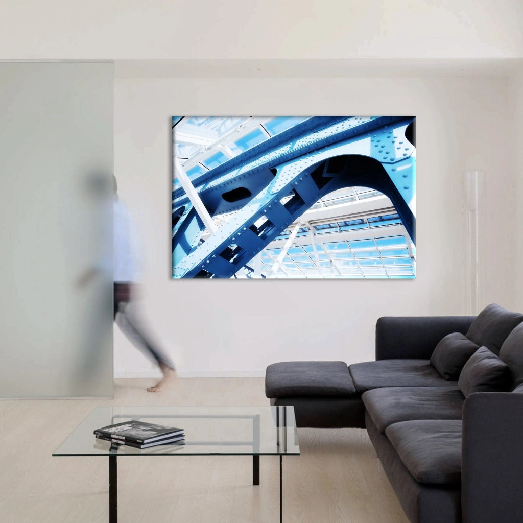 Costruzione astratta moderna - Quadro Canvas su telaio in legno Misura: 70X50 cm