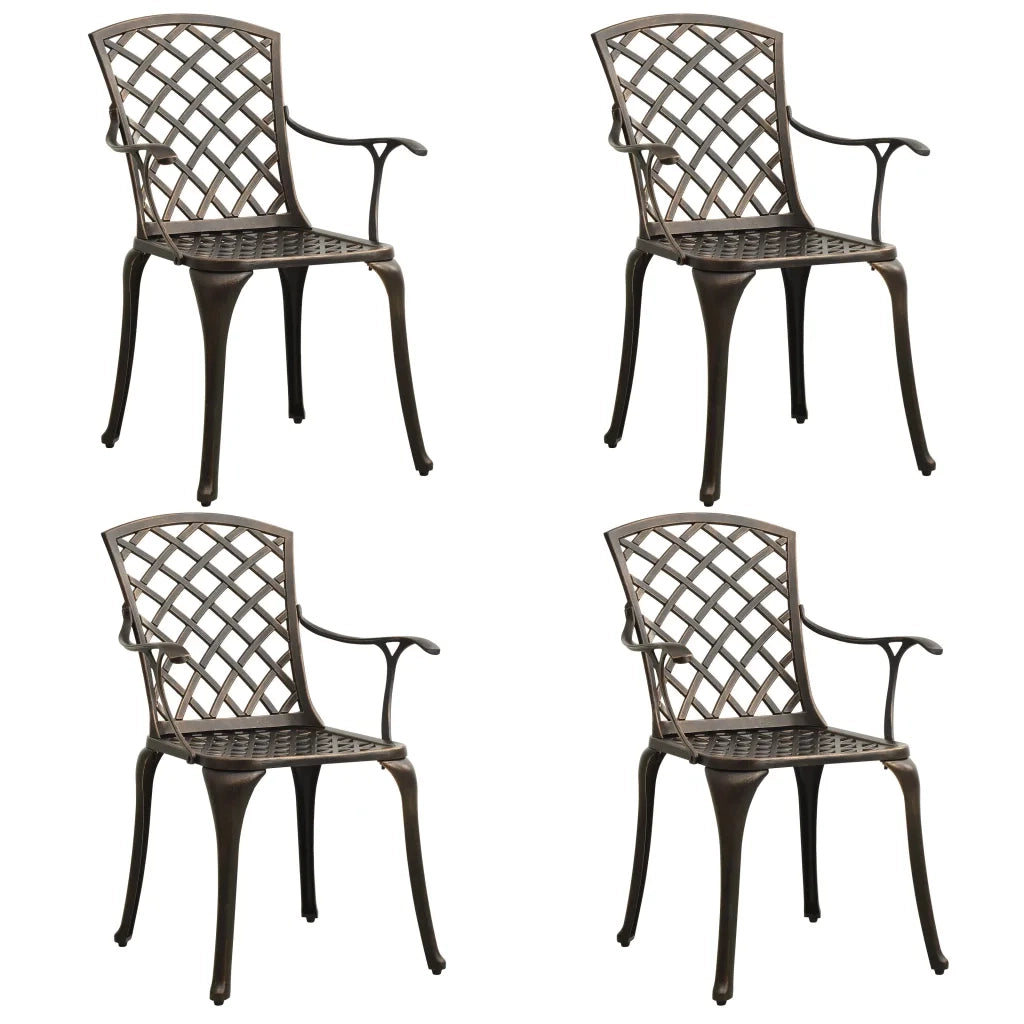 Set da Bistrot 5 pz in Alluminio Pressofuso Bronzo 3070610