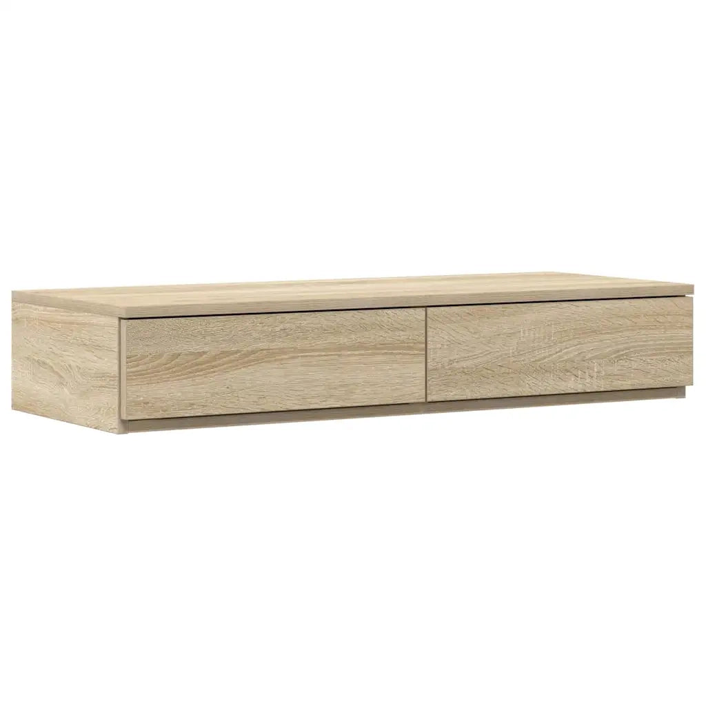 Cassetti per letto | Comodino | Armadio da Notte | Mobiletto da notte Rovere Sonoma 75 x 36,5 x 16,5 cm