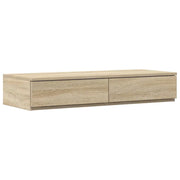 Cassetti per letto | Comodino | Armadio da Notte | Mobiletto da notte Rovere Sonoma 75 x 36,5 x 16,5 cm
