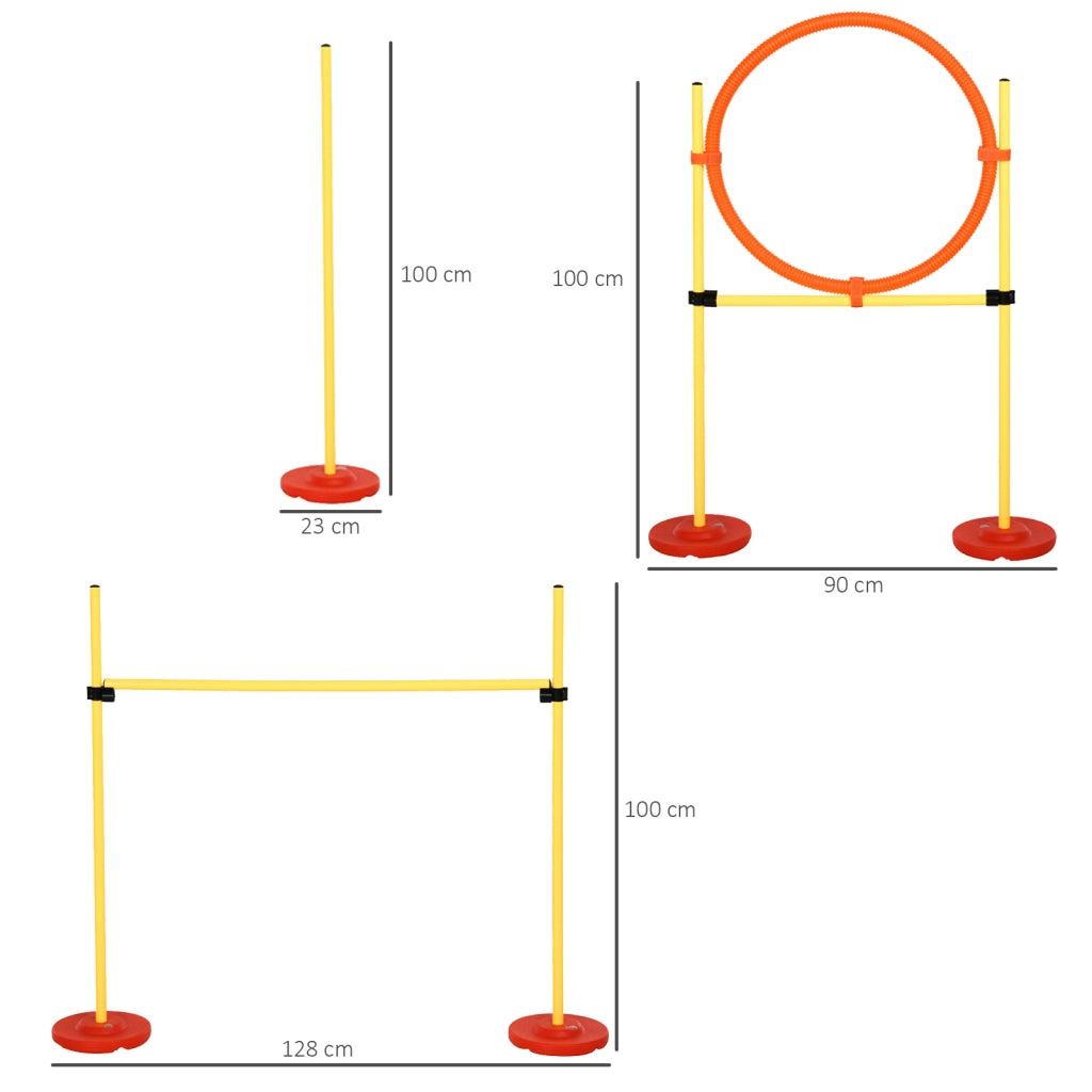 Set Agility per Cani 3 Pezzi ¨C Minimal ¨C Grigio/Verde