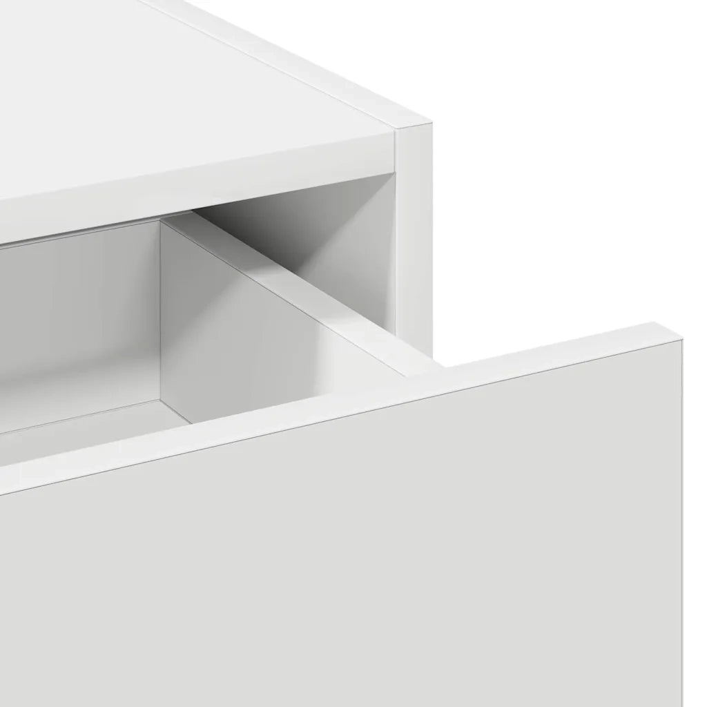 Toeletta | Tavolo da Trucco Bianco 60 x 40 x 70 cm Legno multistrato