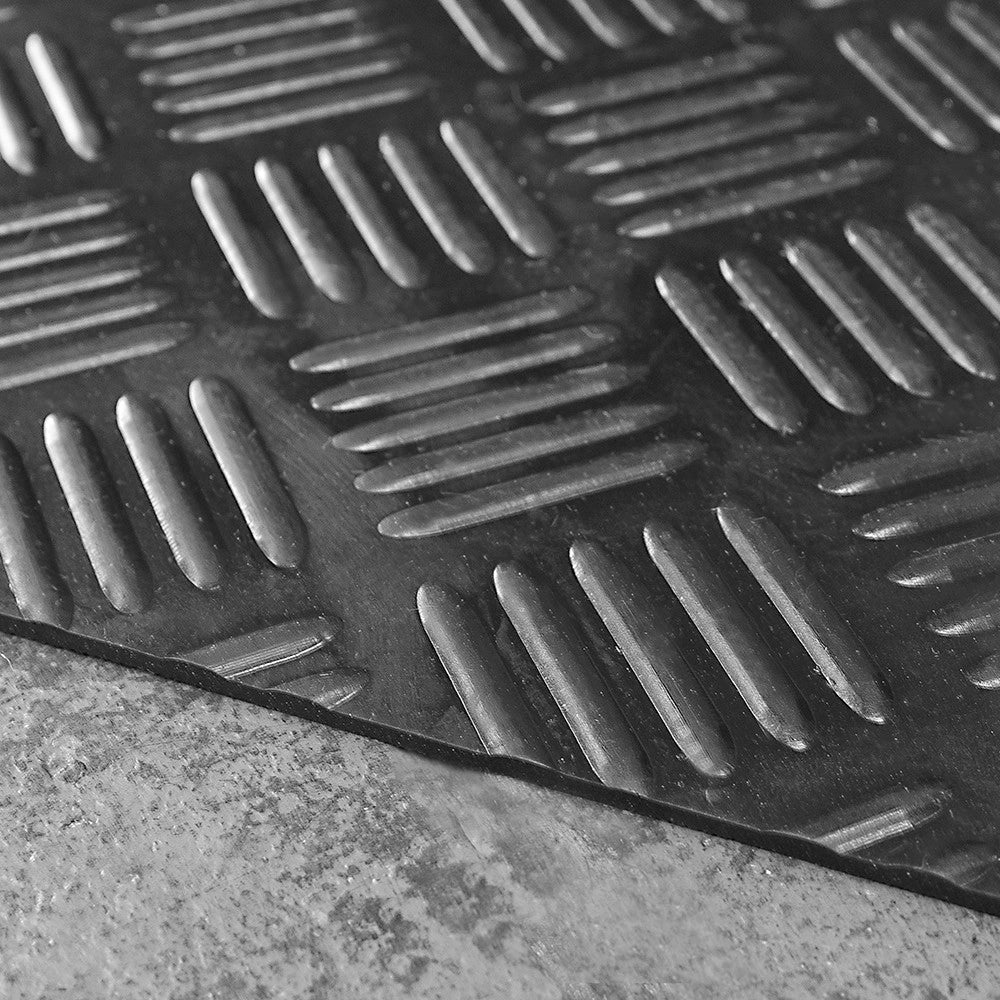 Passatoia Gomma Isolante Antiscivolo Tappeto Copri Pavimento Lamiera Zerbino Robusto 100x400 cm