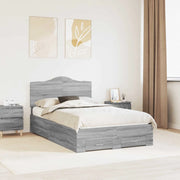 Struttura del letto con testiera Grigio Sonoma 120 x 190 cm 3413635