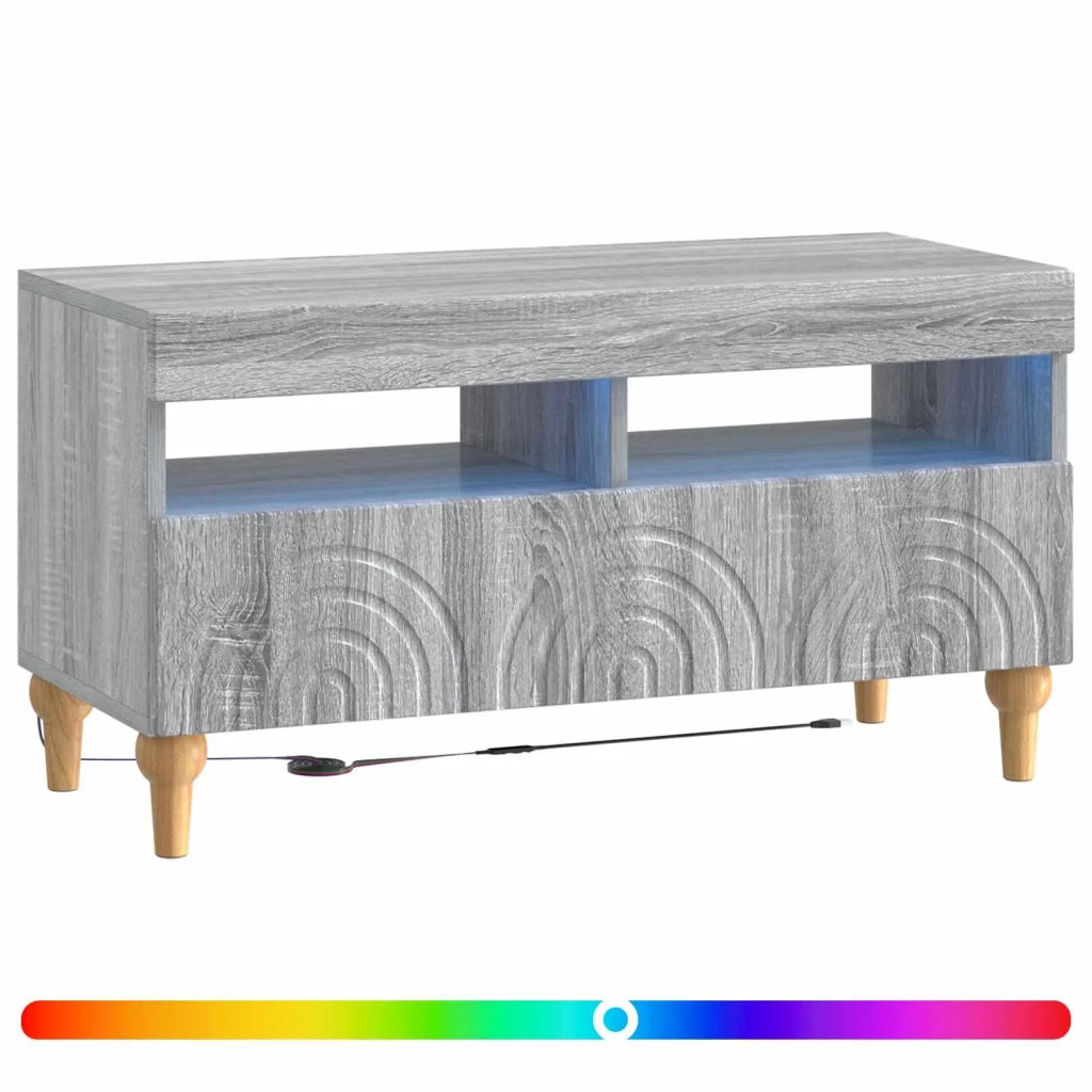 Mobile TV LED Sonoma grigio Legno ingegnerizzato 896341