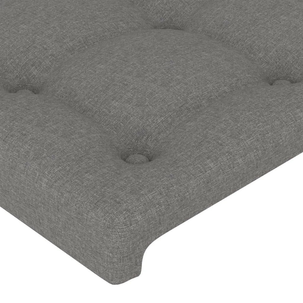 Testiera | Testata ad Orecchio GrigioScuro 103x16x118/128cm inTessuto