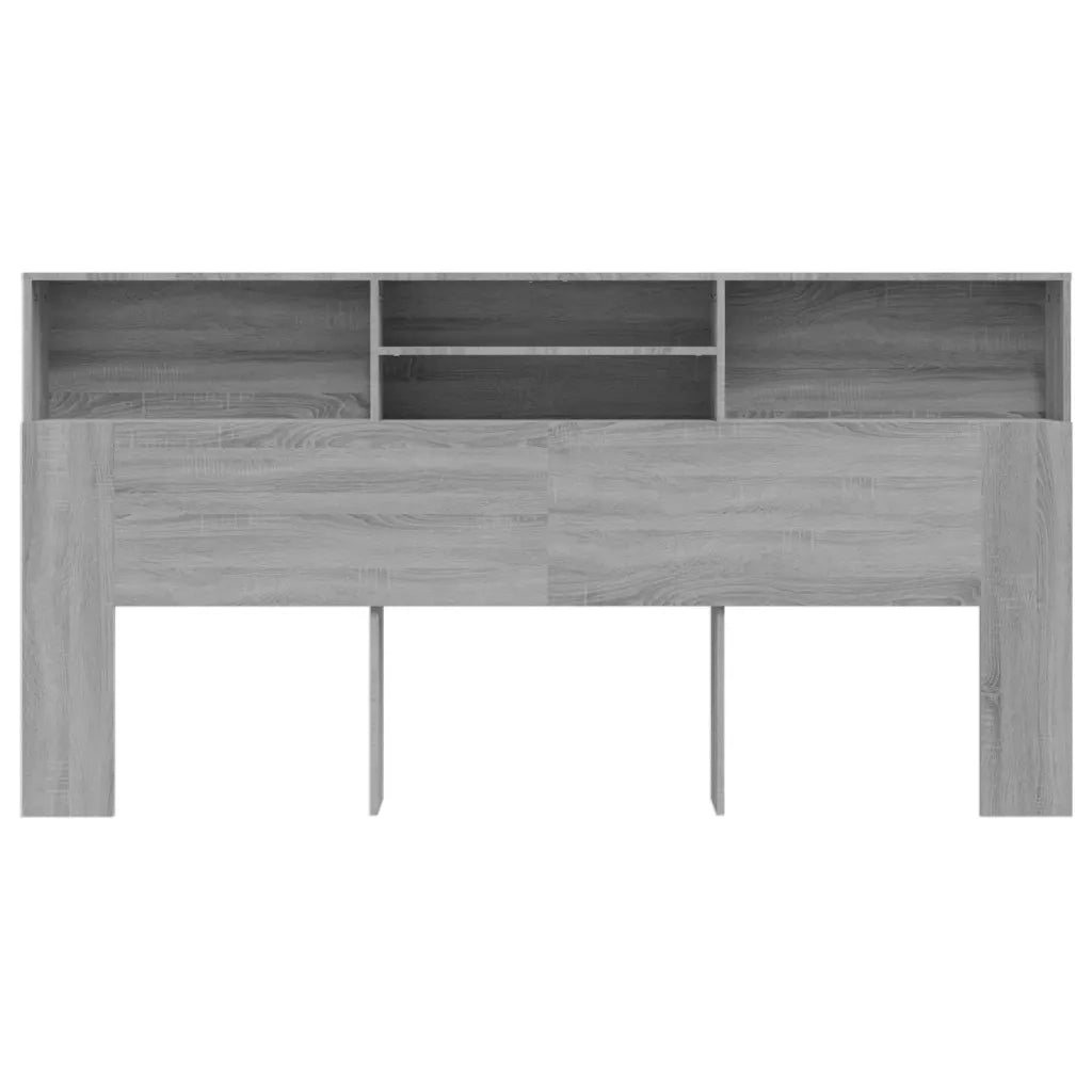 Testiera | Testata con Contenitore Grigio Sonoma 200x19x103,5 cm