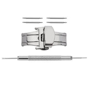 Orologio con Viti in Acciaio Inossidabile - Sostituzione - Duraturo e Resistente - Chiusura a Velo - Ideale per Uomini - 14mm 16mm 18mm 20mm